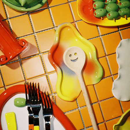 Rainbow Airbrush Spoon Rest