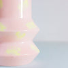 Geo pink ceramic vase