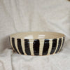 Striped ceramic bowl