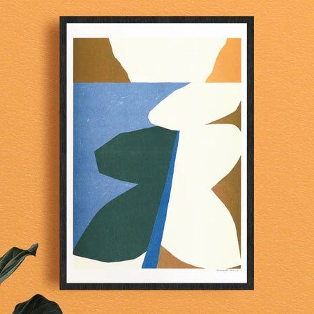 'Coastline' risograph poster