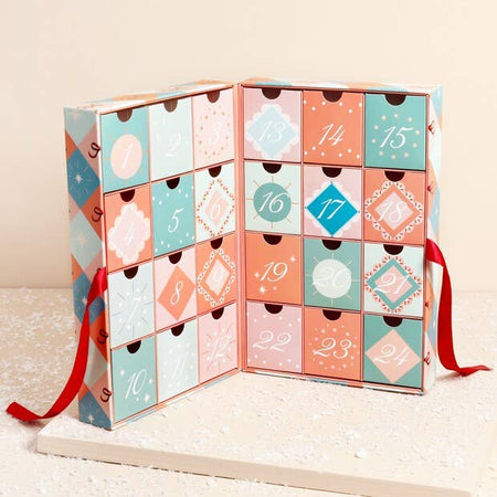 Calendrier de l'avent damier à remplir