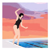 Poster 'By the pool'