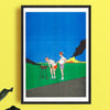 Affiche risographie 'Barbeuc'