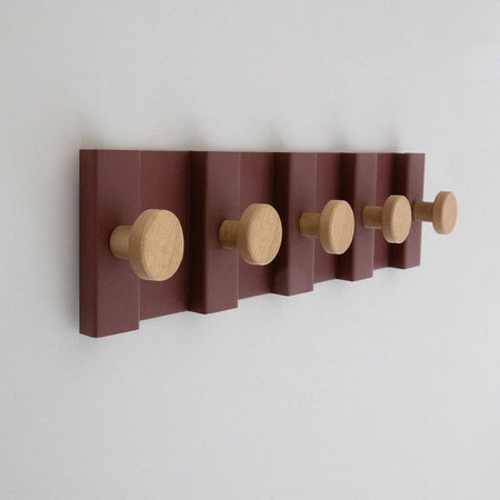 Canal 5 wall hook burgundy