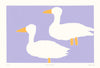 Silkscreen poster '2 more ducks'