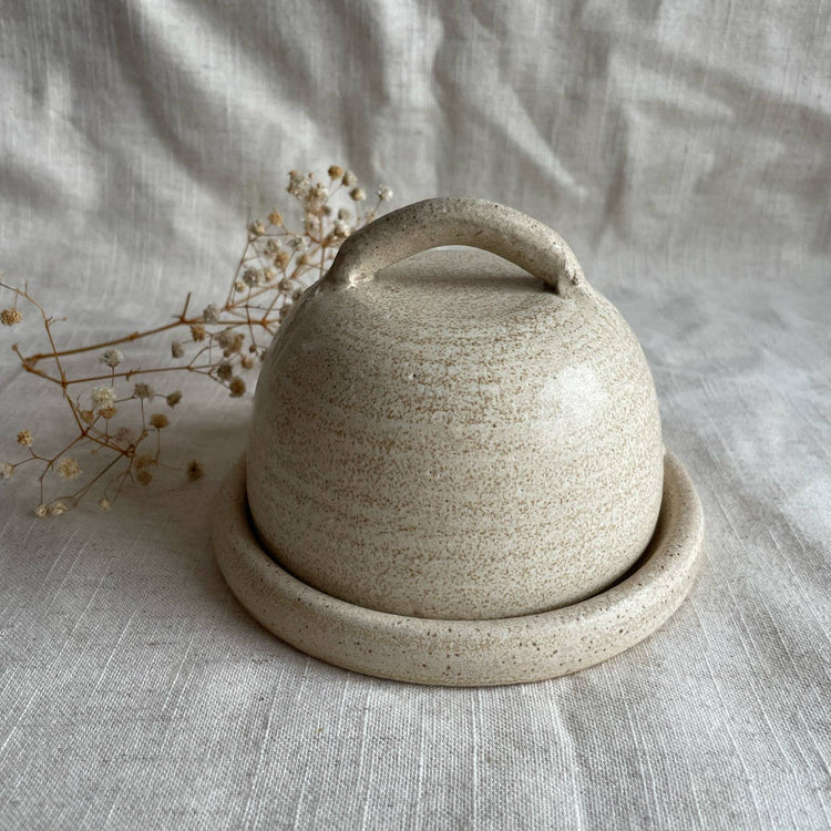 Ceramic cream butter dish