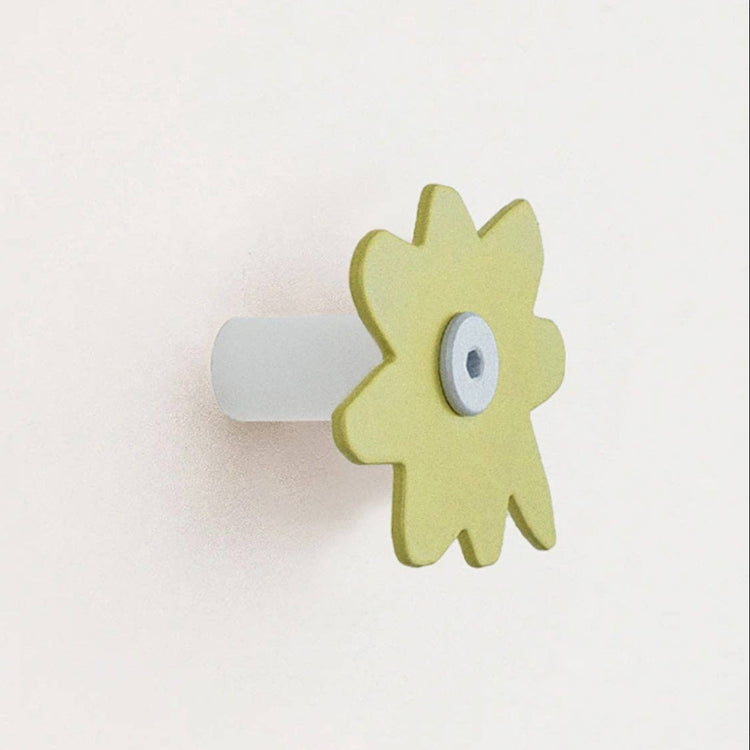 Crochet mural Flower jaune pâle