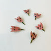 Tulip ceramic brooch