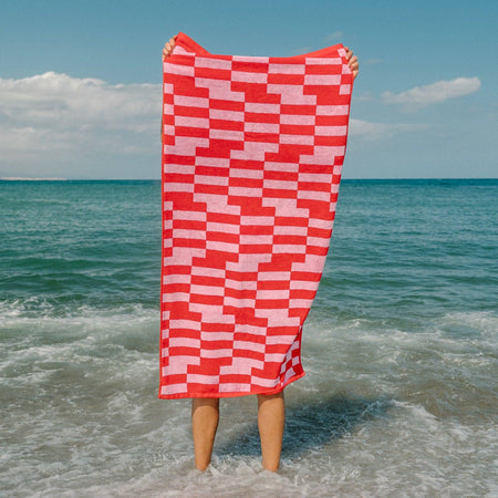 Poppy bath towel