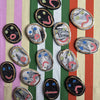 Broche en céramique Face