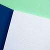 Coral lined notebook