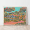 'Bluebonnets Prickly Pear Cactus Highway' Poster