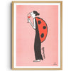 Risograph poster 'Ladybug'