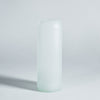 Vase Popo blanc [fait à partir de bouteilles de vin]