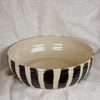 Striped ceramic bowl