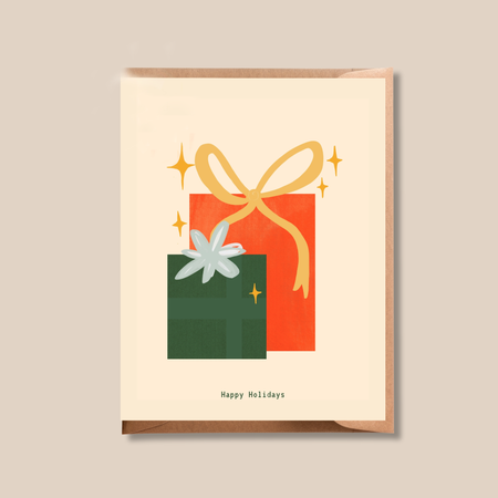 Carte de Noël Cadeaux