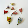Tulip ceramic brooch