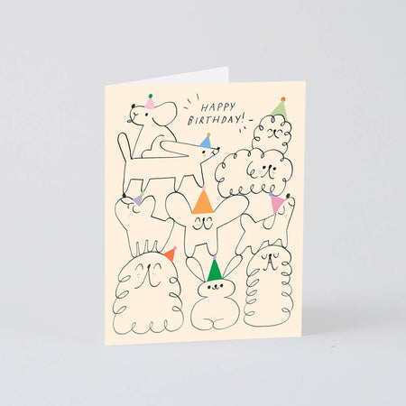 Happy Birthday Animal Greeting Card