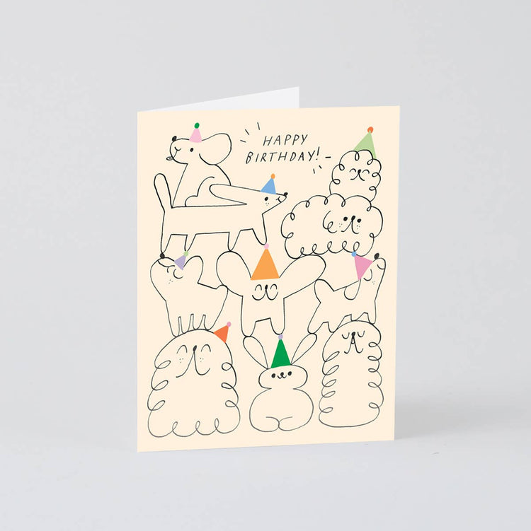 Happy Birthday Animal Greeting Card