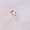 Transparent cylindrical ring (earring)