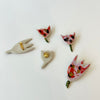 Tulip ceramic brooch