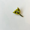 Tulip ceramic brooch