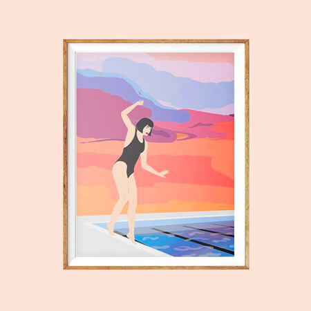 Poster 'By the pool'