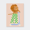 Poster 'Lion on a Scooter'