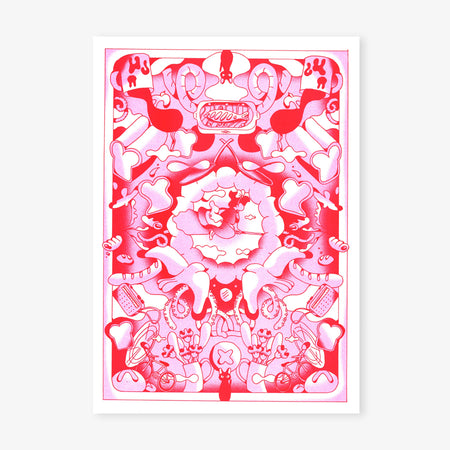 Miyazaki risography poster - Kiki The Little Witch
