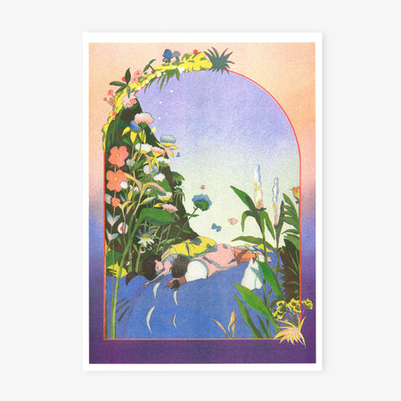 Miyazaki risography poster - My Neighbor Totoro