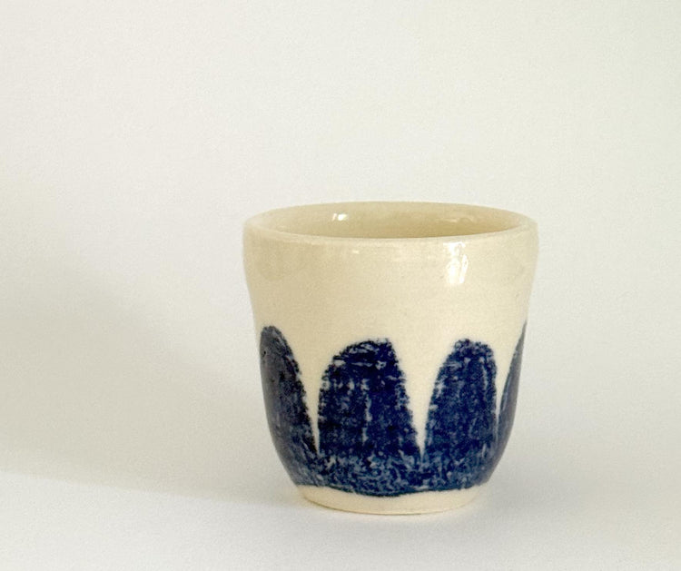 Blue petal cup