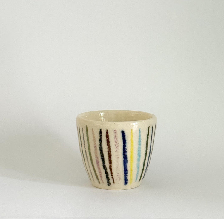 Multi-striped cup