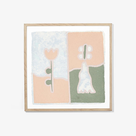 Oeuvre originale 'Papillons-fleurs A'