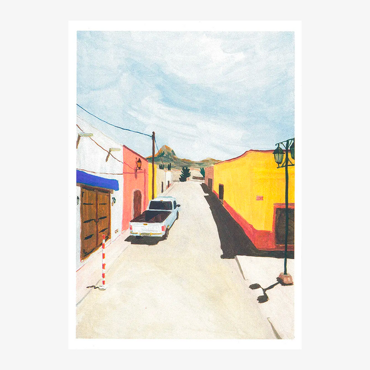 Affiche risographie 'Bernal, Mexico'