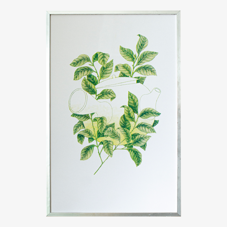 Risography poster 'Camelia'
