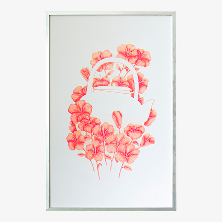 Risograph poster 'Hibicus'