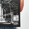 Screen printed poster 'The Bridge'