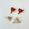 Tulip ceramic brooch