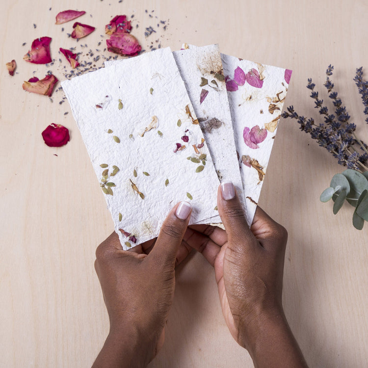 DIY set making flower paper