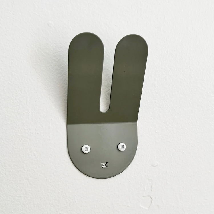 Crochet mural lapin sauge