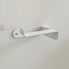 Support à papier hygiénique compact blanc