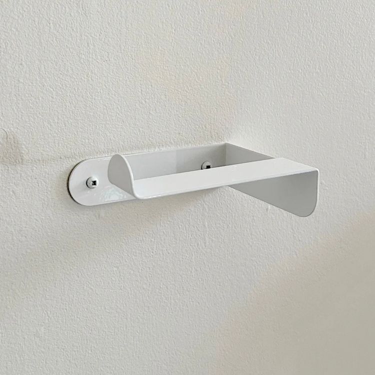 Support à papier hygiénique compact blanc