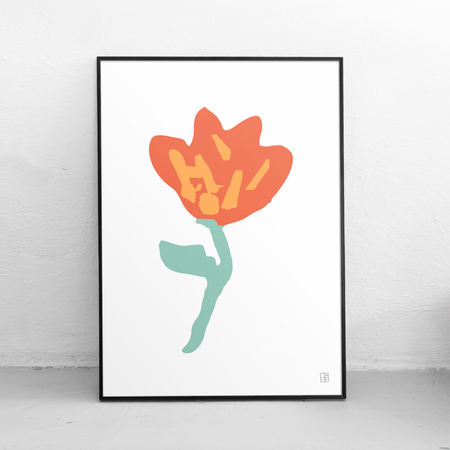 Affiche 'Grosse fleur'