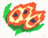 Screenprint poster 'Orange Flowers'