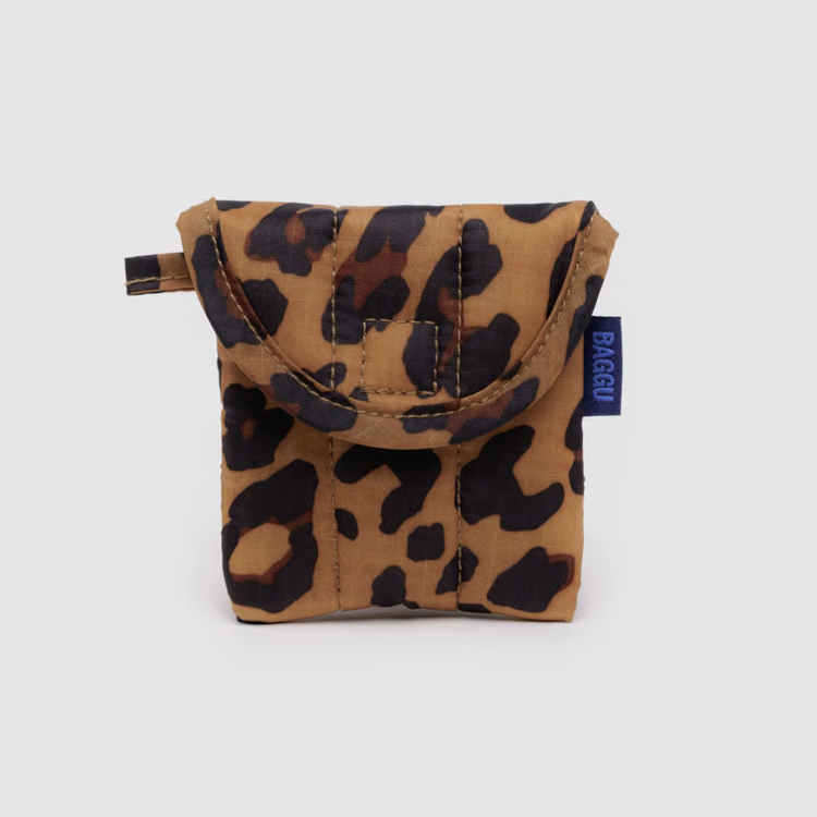 Étui à écouteurs léopard