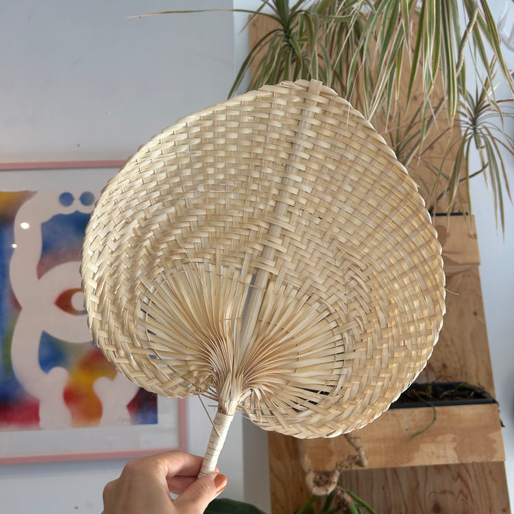 Rattan fan
