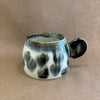 Abstract ceramic mug with full handle #17