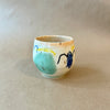 Large abstract ceramic mug no.143
