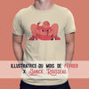 Unisex Art T-shirt Club by Janick Rousseau