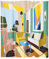 'Fiction' Shower Curtain